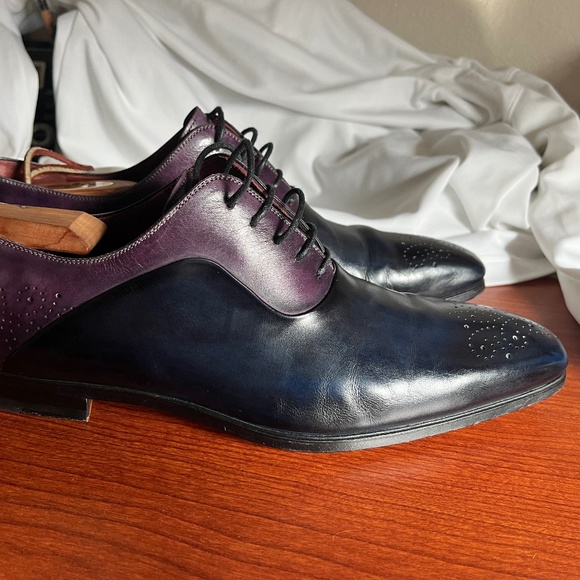 Two-Tone  Medallion -Toe Oxford  Sz 8.5. Magnanni For Neiman Marcus main image 8